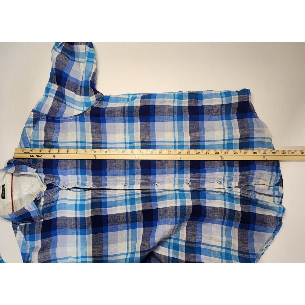 BUGATCHI LINEN LONG SLEEVE BUTTON DOWN SIZE‎ L - Picture 11 of 12